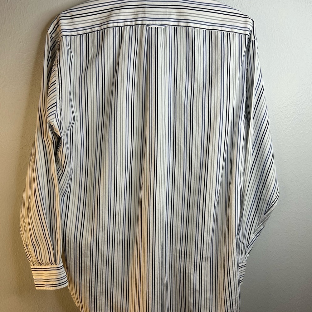Façonnable Men’s Striped Button-Down Shirt | Size Small | Like New - Picture 3 of 8